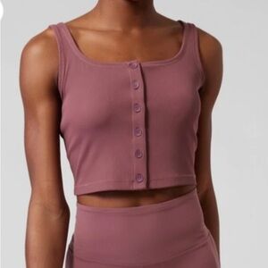 Athleta Half Moon Tank Tawny Rose